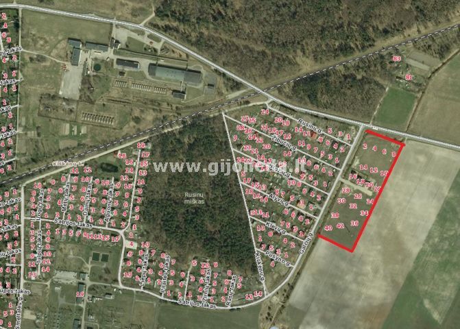 Parduodamas daugiaaukštės gyvenamosios paskirties sklypas Kiškėnų k., Klaipėdos r. sav., 12 a ploto 42