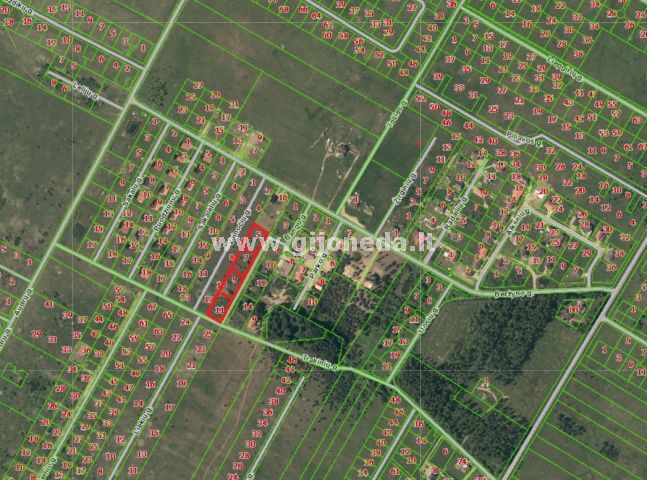 Parduodamas daugiaaukštės gyvenamosios paskirties sklypas Radailių k., Klaipėdos r. sav., 14 a ploto 28