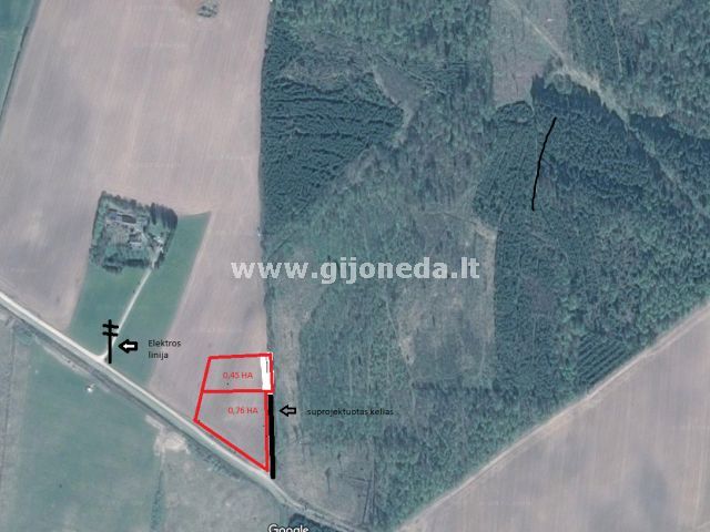 Parduodamas žemės ūkio paskirties sklypas Raišių k., Klaipėdos r. sav., 4200 a ploto 2