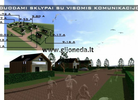 Parduodamas daugiaaukštės gyvenamosios paskirties sklypas Galindų g., Jakų k., Klaipėdos r. sav., 10 a ploto