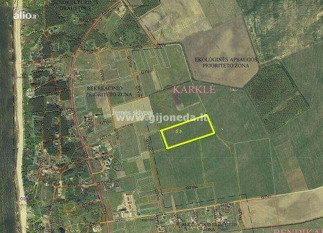 Parduodamas  sklypas Karklės k., Klaipėdos r. sav., 530 a ploto