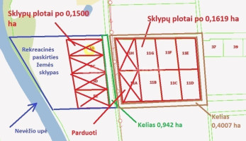 Parduodamas namų valdos paskirties sklypas Senasis Vilniaus kel., Liūdynės k., Panevėžio r. sav., 16.19 a ploto 6