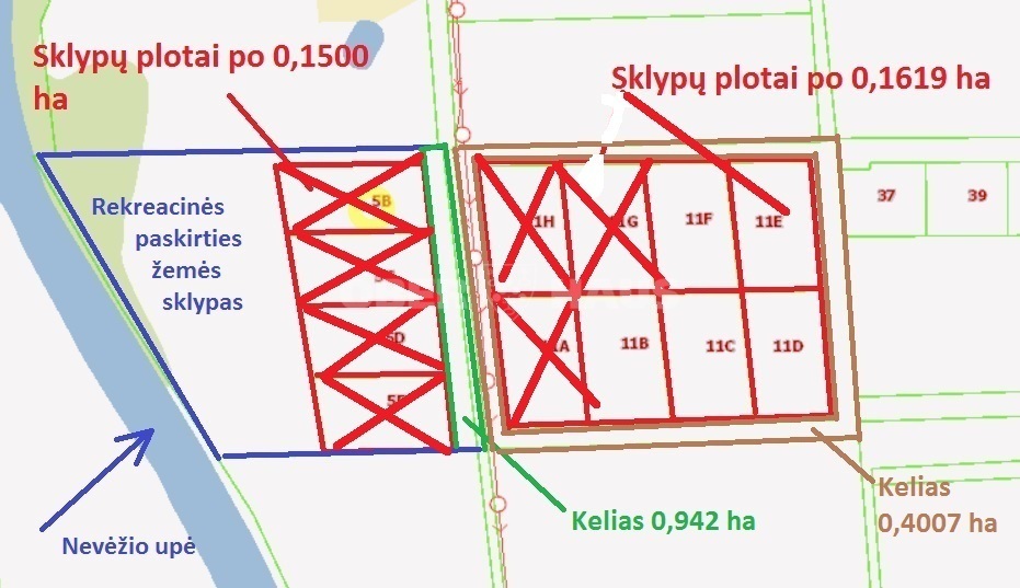 Parduodamas namų valdos paskirties sklypas Senasis Vilniaus kel., Liūdynės k., Panevėžio r. sav., 16.19 a ploto 12