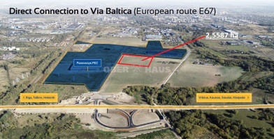 Parduodamas komercinės paskirties sklypas Pažalvaičių g., Pramonės, Panevėžio m., Panevėžio m. sav., 255.87 a ploto 3