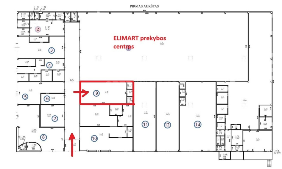 Nuomojamos administracinės, maitinimo patalpos Molainių g., Panevėžio m. sav., 75 m2 ploto 11
