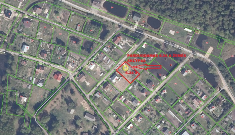 Parduodamas namų valdos paskirties sklypas Aronijų g., Linartų k., Šiaulių r. sav., 6.34 a ploto 2