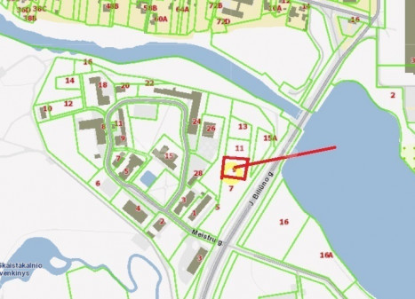 Parduodamas komercinės paskirties sklypas J. Biliūno g., Centras, Panevėžio m., Panevėžio m. sav., 19.8 a ploto