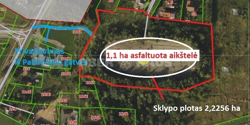 Parduodamas namų valdos paskirties sklypas Basliupio g., Pramonės, Panevėžio m., Panevėžio m. sav., 222.56 a ploto 3