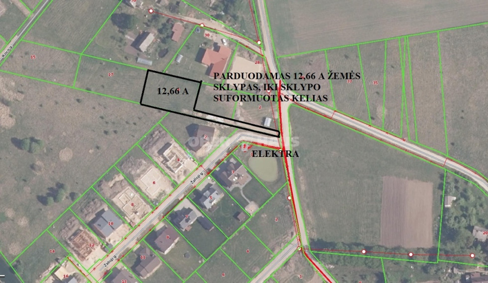 Parduodamas namų valdos paskirties sklypas Lanko g., Dainų k., Šiaulių r. sav., 13 a ploto 2