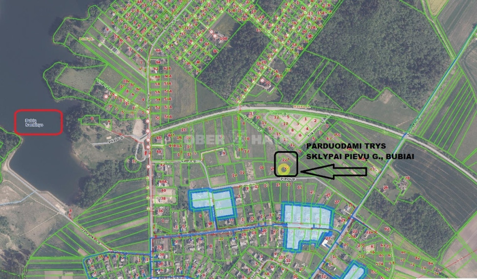 Parduodamas namų valdos paskirties sklypas Pievų g., Bubių k., Šiaulių r. sav., 25 a ploto 2