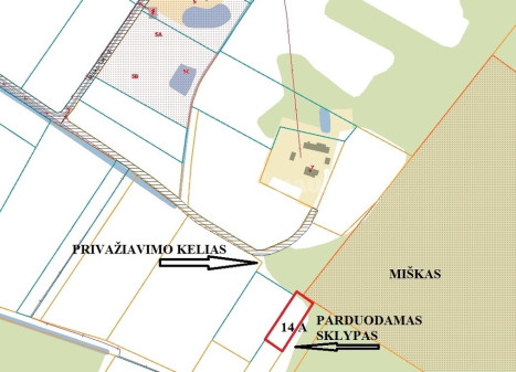 Parduodamas žemės ūkio paskirties sklypas Ąžuolo g., Lukšių k., Šiaulių r. sav., 14 a ploto