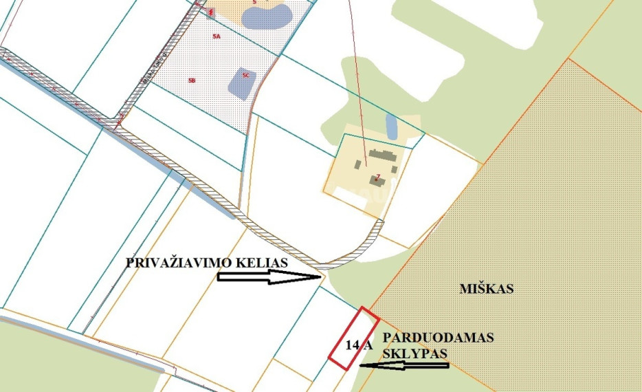 Parduodamas žemės ūkio paskirties sklypas Ąžuolo g., Lukšių k., Šiaulių r. sav., 14 a ploto 1