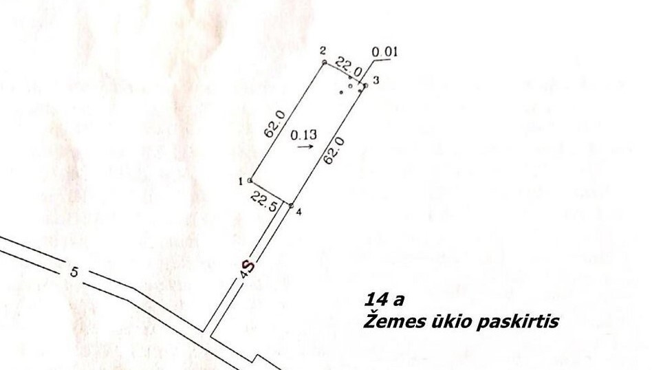 Parduodamas žemės ūkio paskirties sklypas Ąžuolo g., Lukšių k., Šiaulių r. sav., 14 a ploto 3