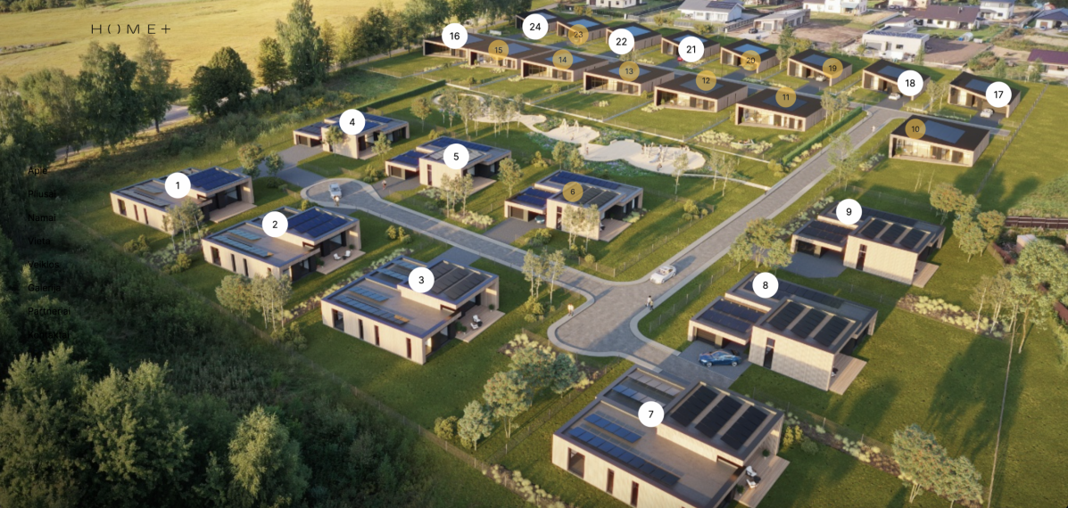 Parduodamas namas Kolektyvo g., Didžiasalio k., Vilniaus r. sav., 152.53 m² ploto 4 kambariai 5