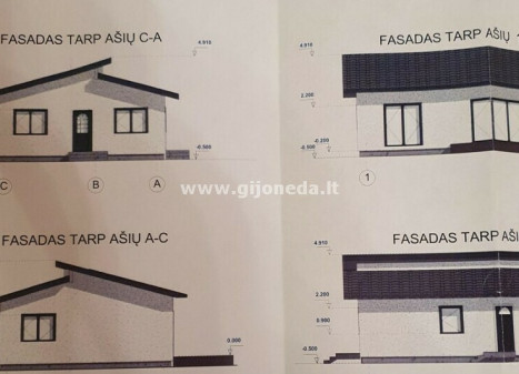 Parduodamas namas Kiškių tak., Žiaukų k., Klaipėdos r. sav., 80 m2 ploto