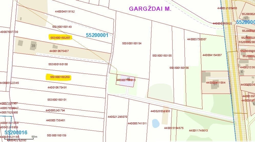 Parduodamas žemės ūkio paskirties sklypas Kretingos plento g., Gargždų m., Klaipėdos r. sav., 50 a ploto 5