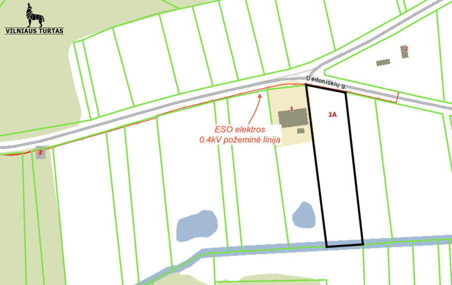Parduodamas kitos paskirties sklypas Dėdoniškių g., Mickūnų mstl., Vilniaus r. sav., 54.26 a ploto 6
