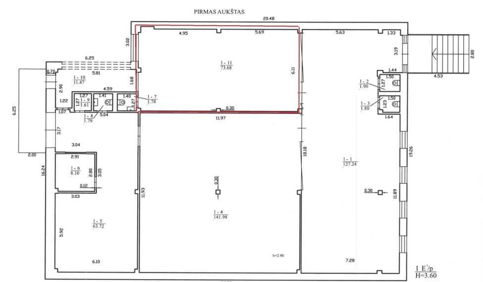 Nuomojamos administracinės, maitinimo patalpos Aukštaičių g., Žemaičiai, Panevėžio m., Panevėžio m. sav., 80 m2 ploto 3