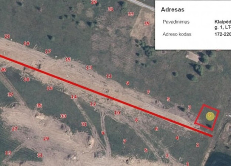 Parduodamas daugiaaukštės gyvenamosios paskirties sklypas Miško g., Radailių k., Klaipėdos r. sav., 8.8 a ploto