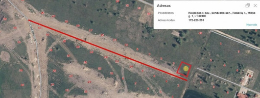 Parduodamas daugiaaukštės gyvenamosios paskirties sklypas Miško g., Radailių k., Klaipėdos r. sav., 8.8 a ploto 44