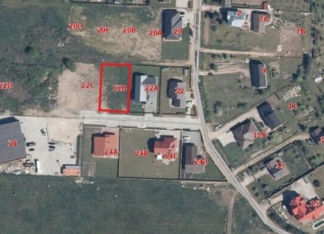 Parduodamas daugiaaukštės gyvenamosios paskirties sklypas Kalnelio g., Gindulių k., Klaipėdos r. sav., 9.75 a ploto