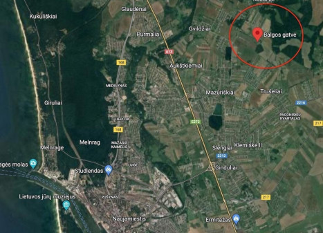 Parduodamas daugiaaukštės gyvenamosios paskirties sklypas Balgos g., Trušelių k., Klaipėdos r. sav., 11 a ploto