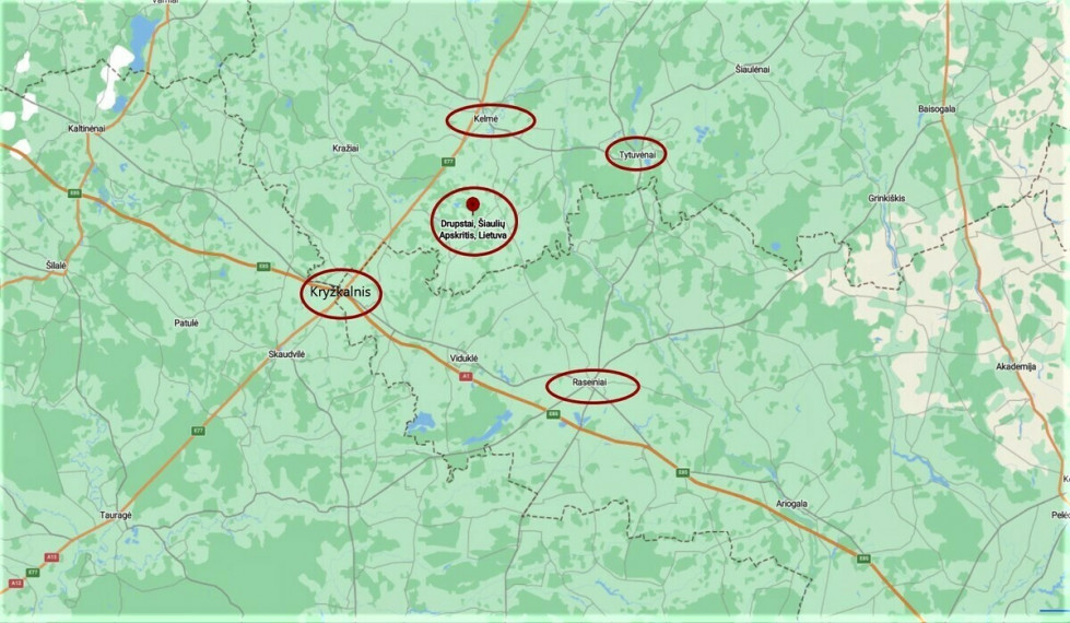 Parduodamas  sklypas Drupstų k., Kelmės r. sav., 482 a ploto 10