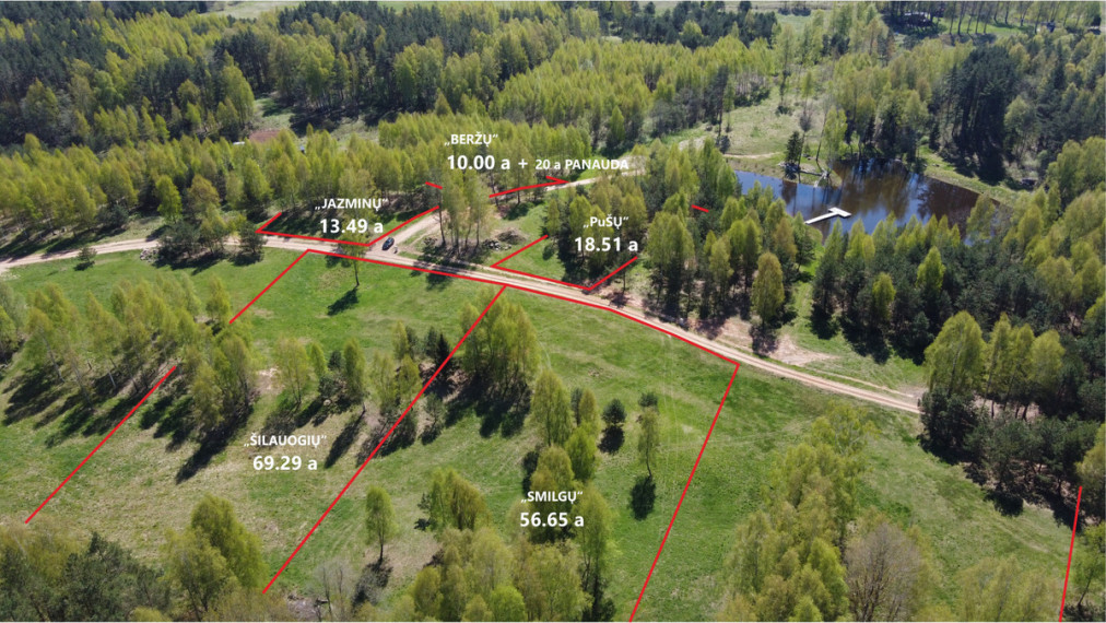 Parduodamas  sklypas Luokesos, Alksniškių k., Molėtų r. sav., 18.51 a ploto 15