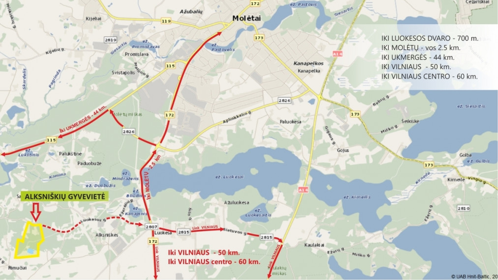 Parduodamas  sklypas Luokesos, Alksniškių k., Molėtų r. sav., 18.51 a ploto 25