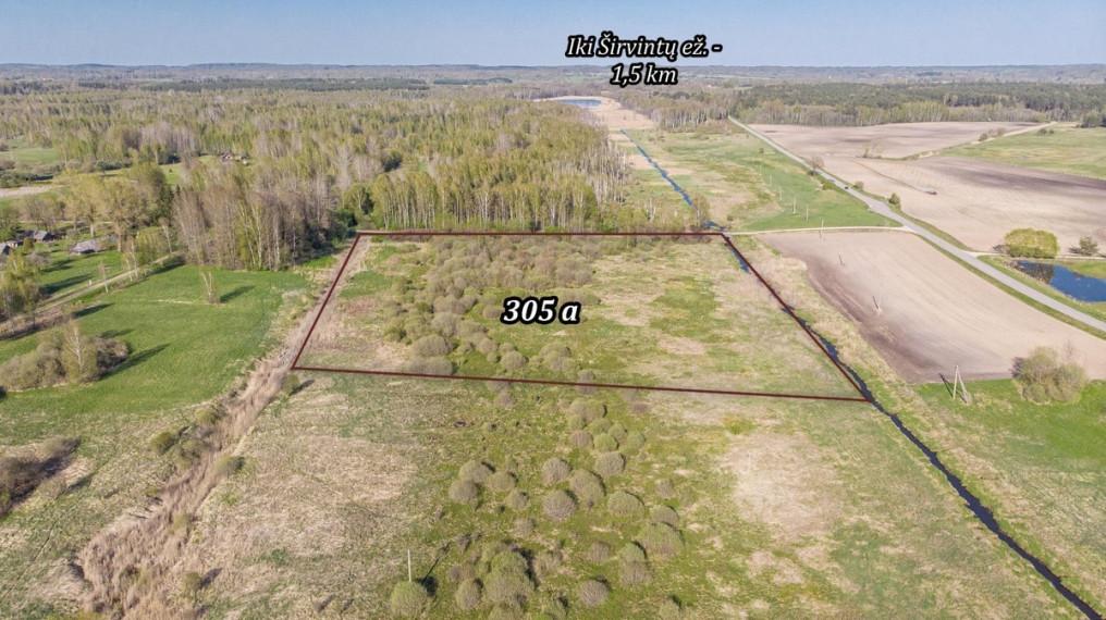Parduodamas sklypas Šlevėtrų k., Širvintų r. sav., 305 a ploto 1