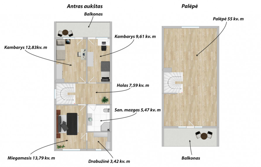 Parduodamas namas Biržiškų g., Naujoji Vilnia, Vilniaus m., Vilniaus m. sav., 276.95 m2 ploto, 2 aukštai 32