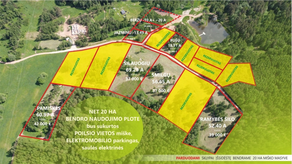 Parduodamas namų valdos paskirties sklypas Luokesos, Alksniškių k., Molėtų r. sav., 69.29 a ploto 5