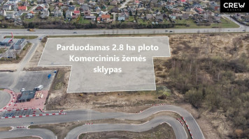 Parduodamas 2.8 ha ploto Komercinės paskirties sklypas Serbentų g., Šiaulių mieste 7