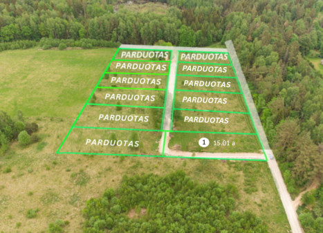 Parduodamas sklypas 15.08 a ploto Parduodamas sklypas 15.08 a ploto
