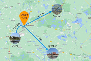 Parduodamas  sklypas Ruklių k., Utenos r. sav., 157 a ploto 13