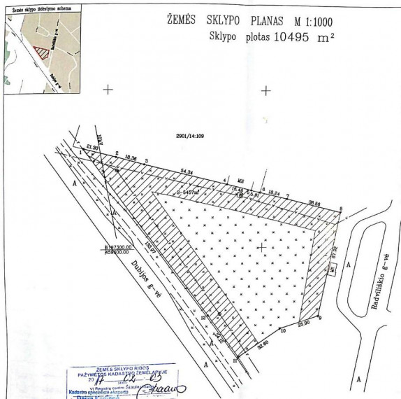 Parduodamas sklypas Dubijos g., Zokniai, Šiaulių m., Šiaulių m. sav., 104.95 a ploto 7