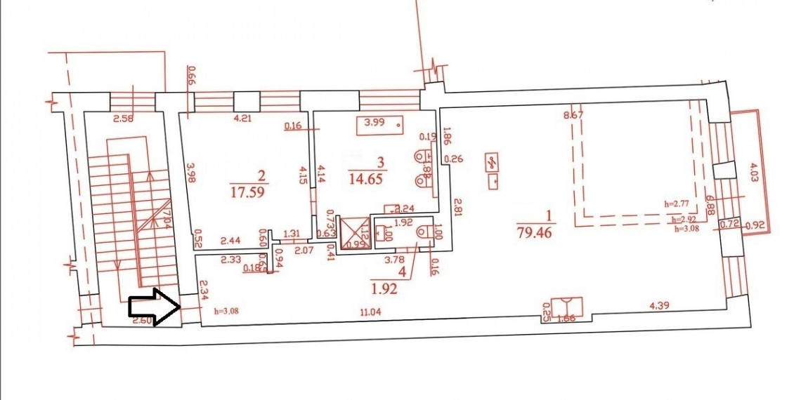 Parduodamas butas Totorių g., Senamiestyje, Vilniuje, 114 kv.m ploto 17