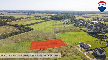 Parduodamas sklypas Bubių k., 25 a ploto 1