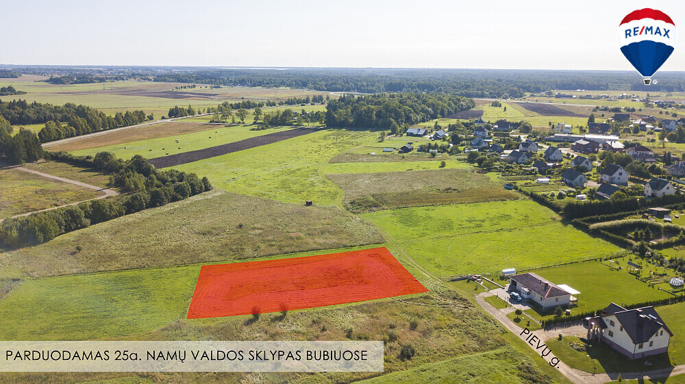 Parduodamas sklypas Bubių k., 25 a ploto 1