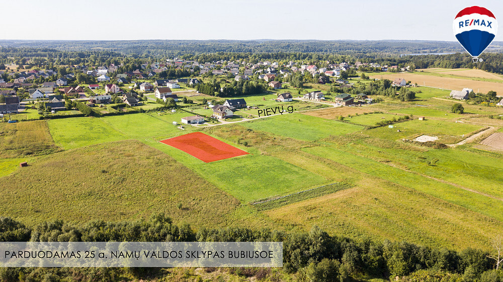 Parduodamas sklypas Bubių k., 25 a ploto 2