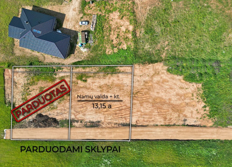 Parduodamas  sklypas Saulėtekio g., Pikeliškių k., Vilniaus r. sav., 13.15 a ploto