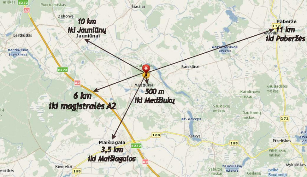 Parduodamas  sklypas Medžiukų k., Širvintų r. sav., 45 a ploto 8