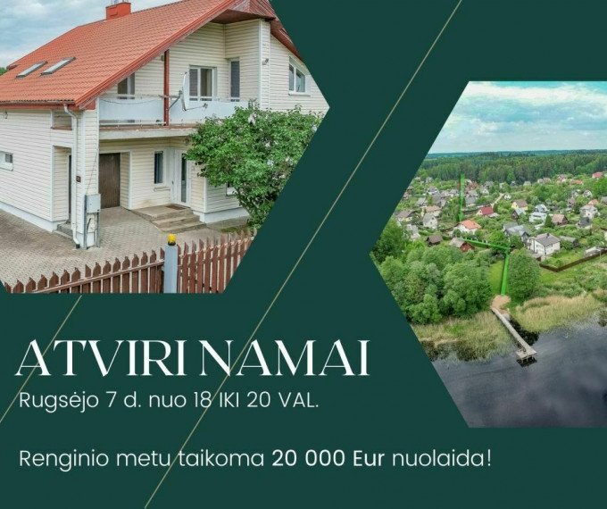 Parduodamas namas Kalikstiškių vs., Vilniaus r. sav., 147.62 m2 ploto, 2 aukštai 2