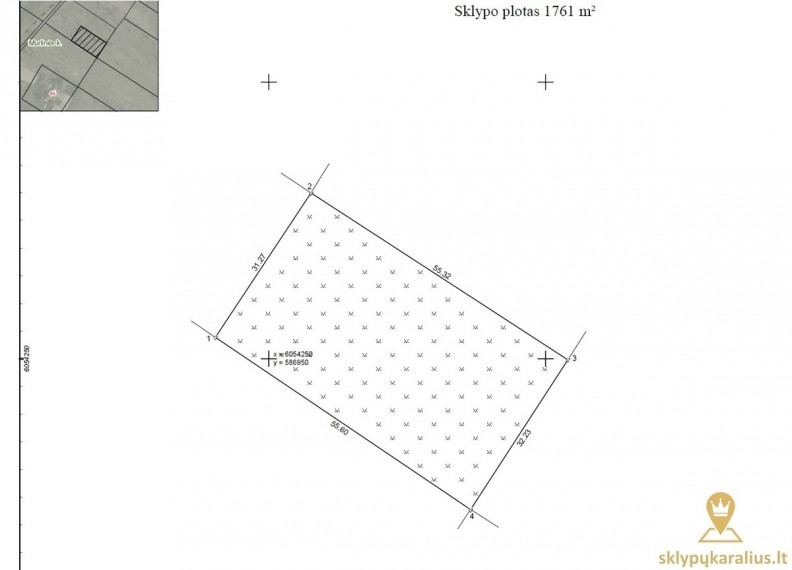 Parduodamas kitos paskirties sklypas Bijūnų, Murlinės k., Vilniaus r. sav., 12.94 a ploto 16