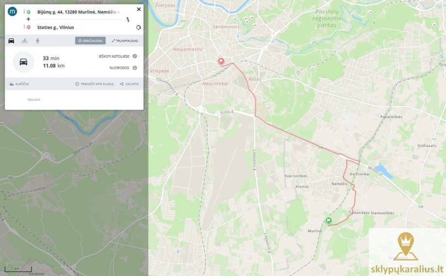 Parduodamas kitos paskirties sklypas Bijūnų, Murlinės k., Vilniaus r. sav., 12.94 a ploto 22