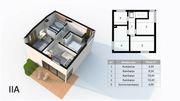 Parduodamas namas Rožių g., Laumėnų k., Kauno r. sav., 80 m2 ploto, 2 aukštai 32