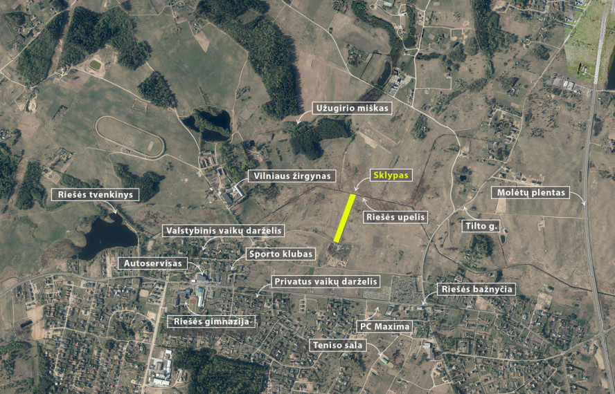 Parduodamas  sklypas Pasagų g., Riešės k., Vilniaus r. sav., 35.01 a ploto 24