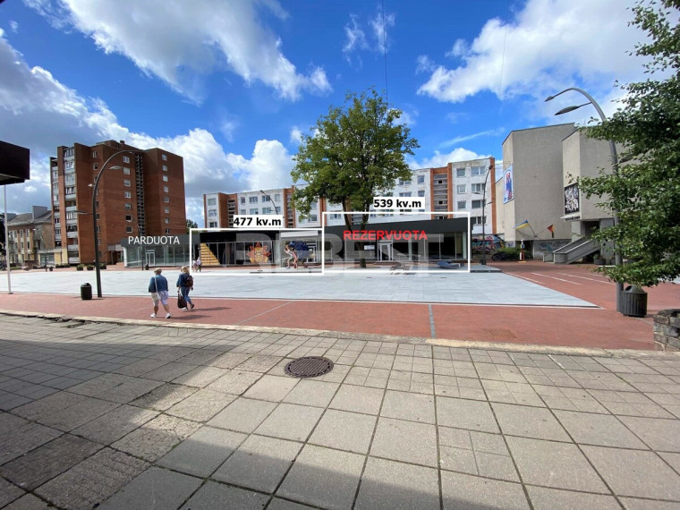 Parduodamos administracinės, paslaugų, prekybos patalpos Vilniaus g., Centras, Šiaulių m., Šiaulių m. sav., 477 m2 ploto 1