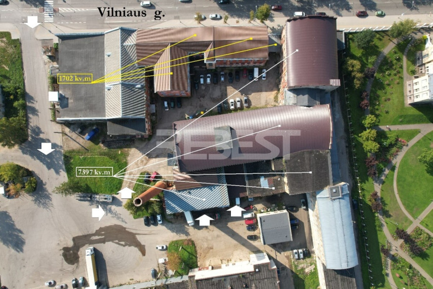 Parduodamos administracinės, paslaugų, prekybos patalpos Vilniaus g., Centras, Šiaulių m., Šiaulių m. sav., 7397 m2 ploto 1