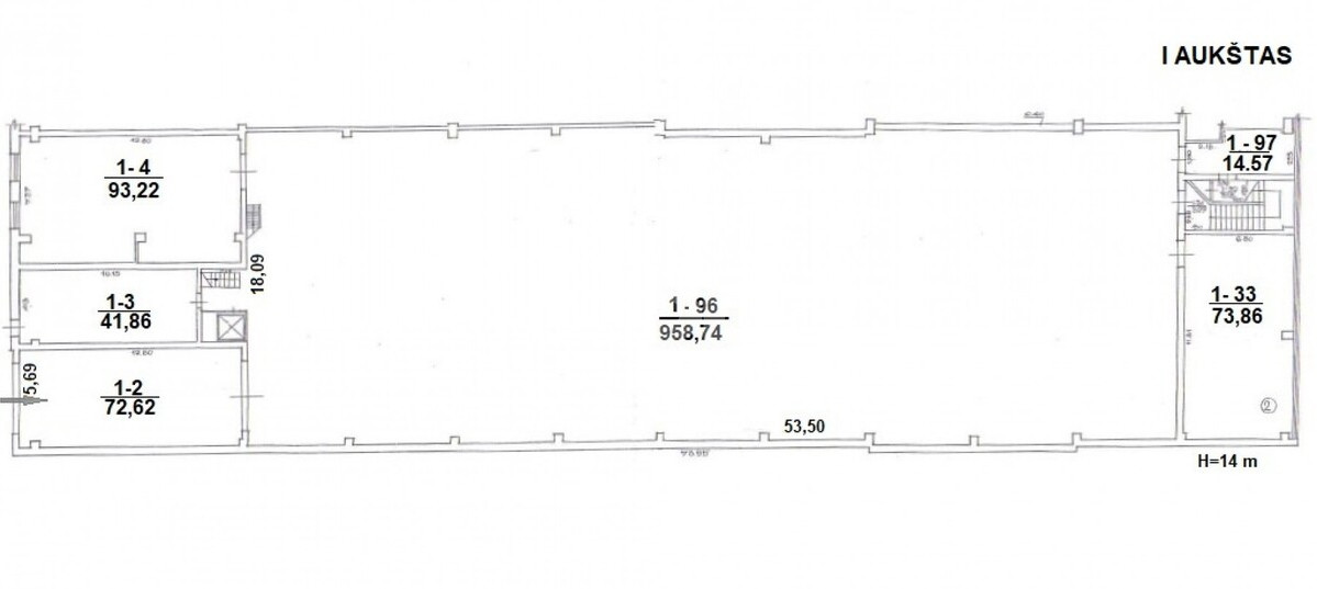 Nuomojamos  patalpos Išradėjų g., Pabaliai, Šiaulių m., Šiaulių m. sav., 1168.44 m2 ploto 8